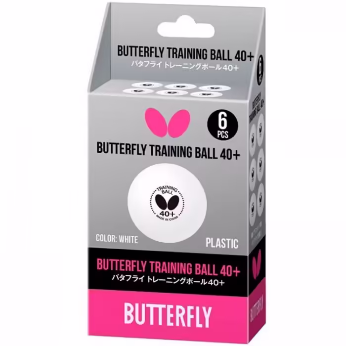Set mingi tenis de masa 6 buc Butterfly TRAINING BALLS 40+