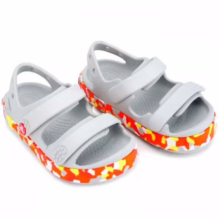 Sandale Crocs Crocband Cruiser Glow Gri 20-21 - 5