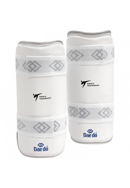 Защита голени для Тхэквондо DAEDO WT SHIN GUARD Silver Fit