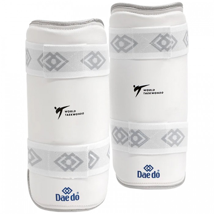 Защита голени для Тхэквондо DAEDO WT SHIN GUARD Silver Fit