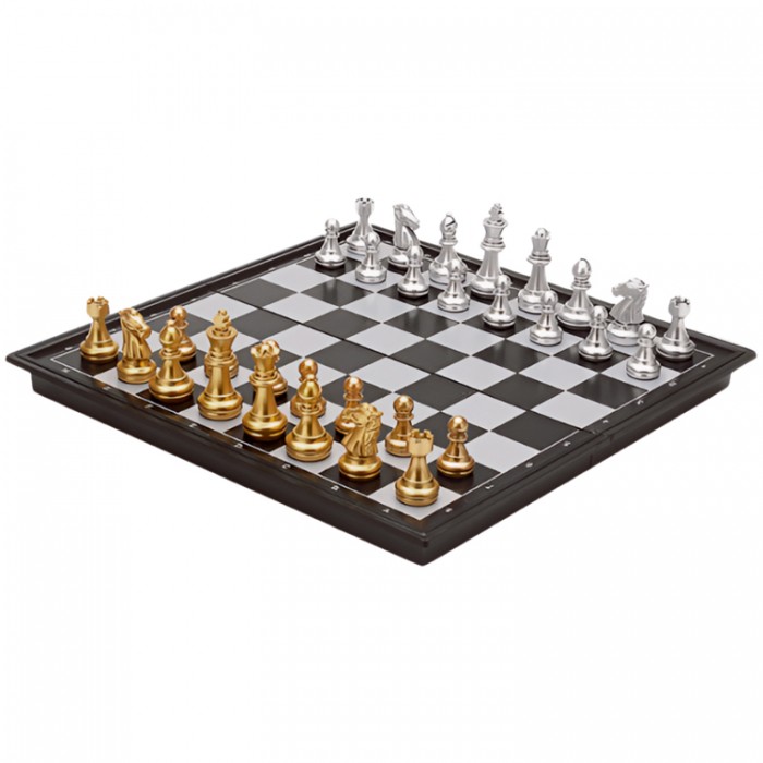 Joc de masa sah Sport Sah magnetic cu design auriu si argintiu 2612-A - 5