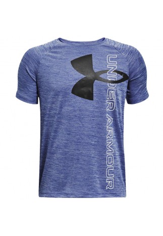 Tricou Under Armour UA Tech Split Logo Hybrid SS