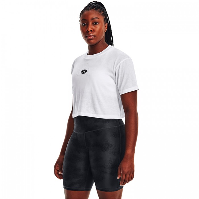 Футболка Under Armour UA W BRANDED LOGO CROP SS 1376751-100