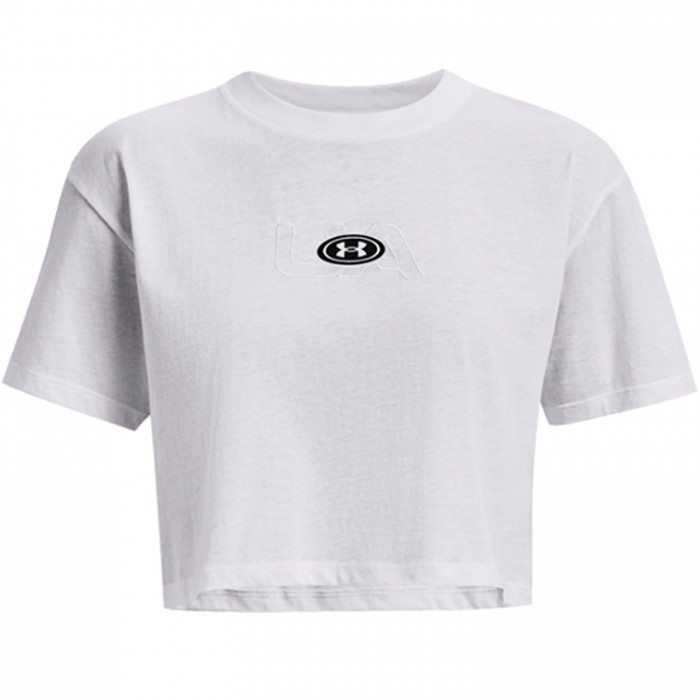 Футболка Under Armour UA W BRANDED LOGO CROP SS 1376751-100 - 4