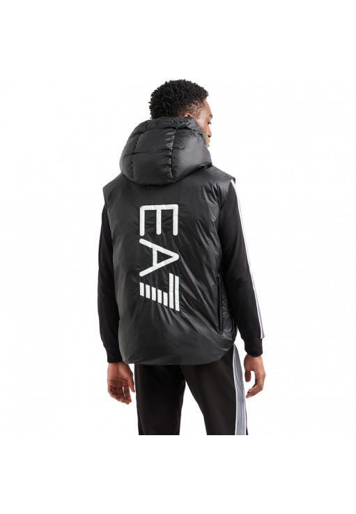 Vesta EA7 EMPORIO ARMANI REVERSIBLE VEST WITH HOOD