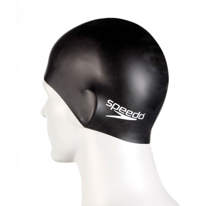 Силиконовая шапочка для плавания Speedo FLAT SILICONE CAP AU BLACK 395009 - изображение №2