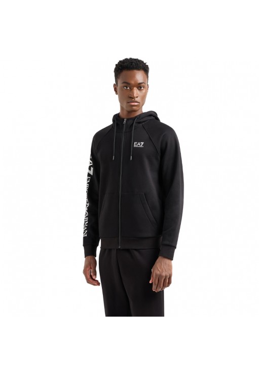 Hanorac EA7 EMPORIO ARMANI COTTON-BLEND HOODED LOGO