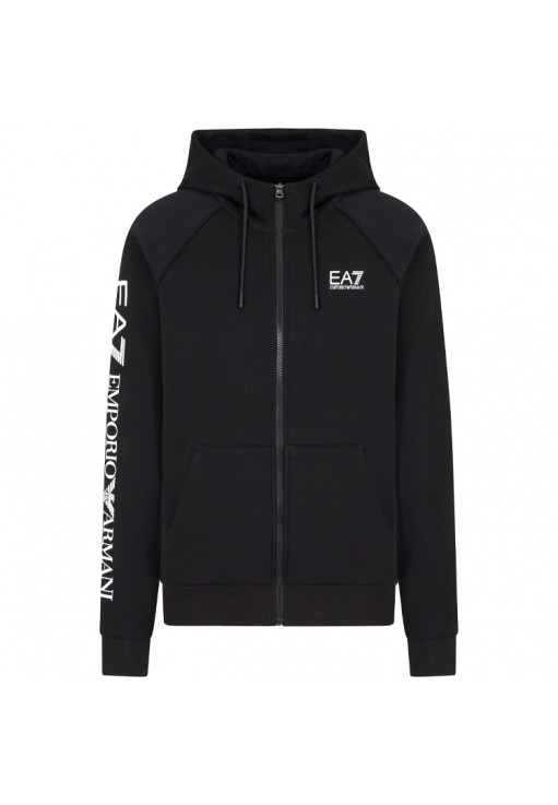 Толстовка EA7 EMPORIO ARMANI COTTON-BLEND HOODED LOGO