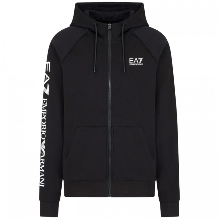 Hanorac EA7 EMPORIO ARMANI COTTON-BLEND HOODED LOGO 8NPM22-PJ07Z-1200 - 2