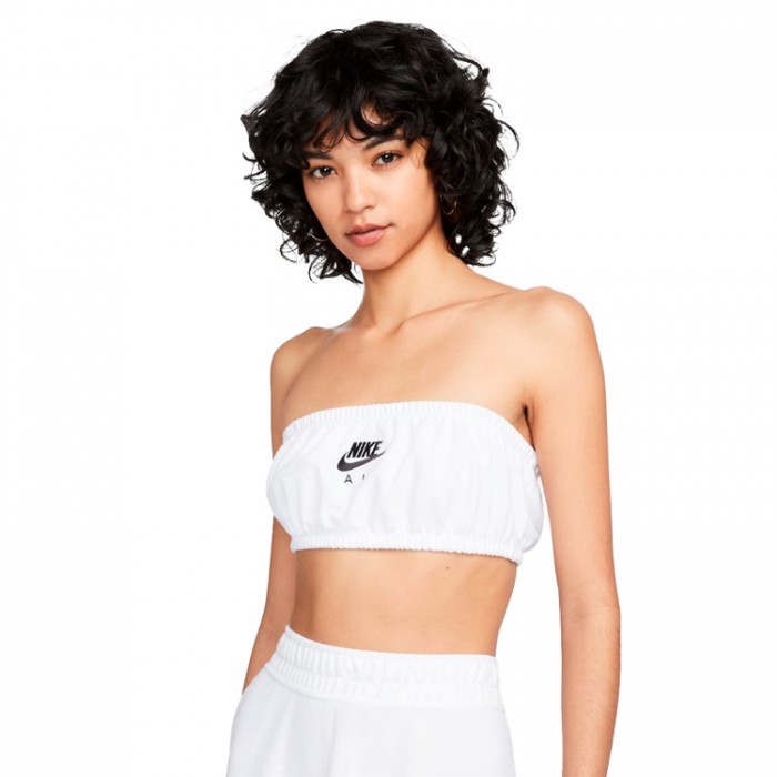 Спортивное бра Nike W NSW AIR PIQUE TOP BANDEAU DM6460-100