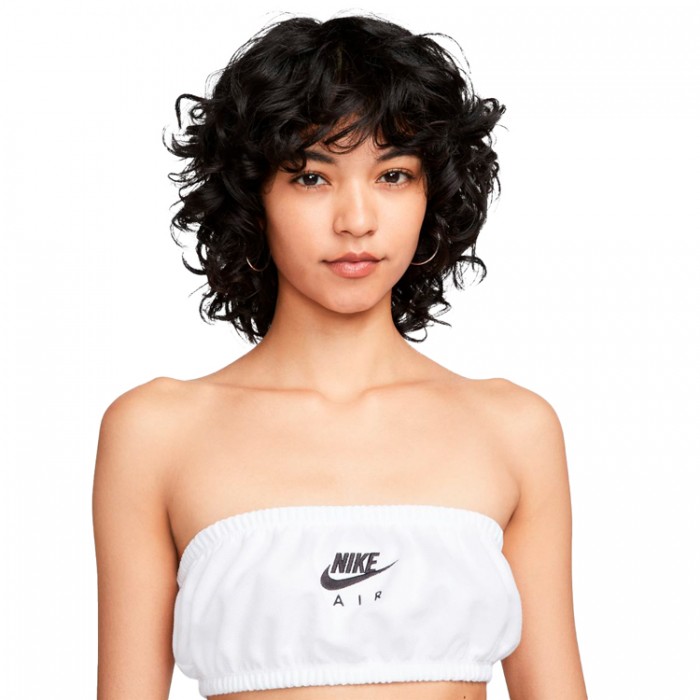 Спортивное бра Nike W NSW AIR PIQUE TOP BANDEAU DM6460-100 - изображение №3