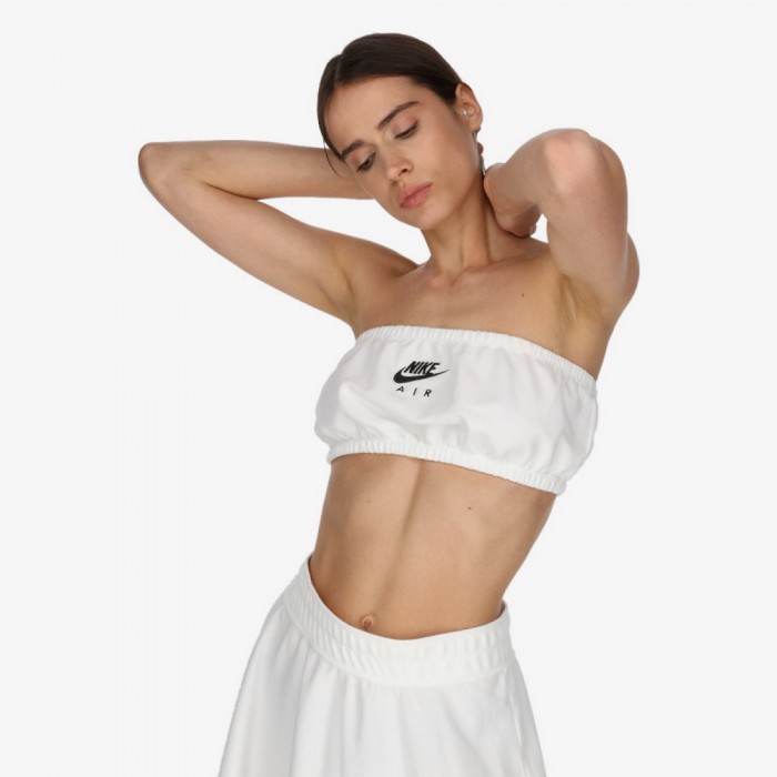 Спортивное бра Nike W NSW AIR PIQUE TOP BANDEAU DM6460-100 - изображение №6