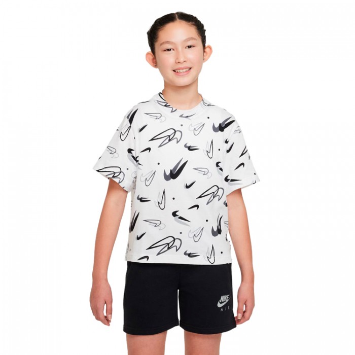 Tricou Nike G NK NSW TEE BOXY SWOOSHFETTI DV0568-100 - 4
