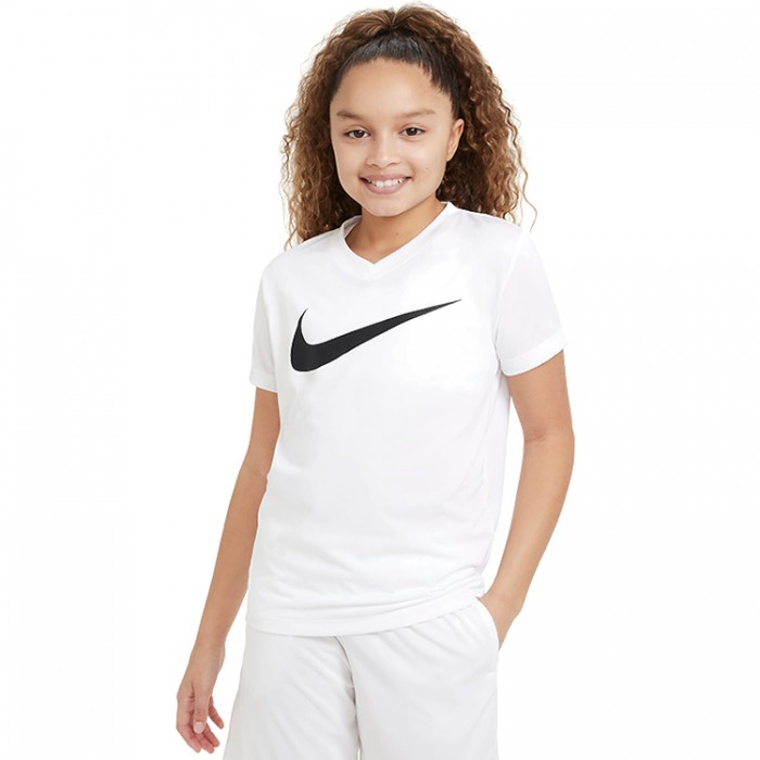Футболка Nike G NK DF TEE rLEG VNECK SWOOSH DX3430-100 - 2