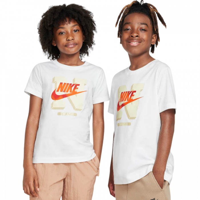 Футболка Nike K NSW TEE FUTURA HBR SSNL FZ5125-100 - изображение №4