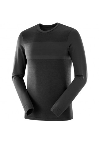 Футболка с длинным рукавом термобелье Salomon SNTIAL WOOL LS TOP M