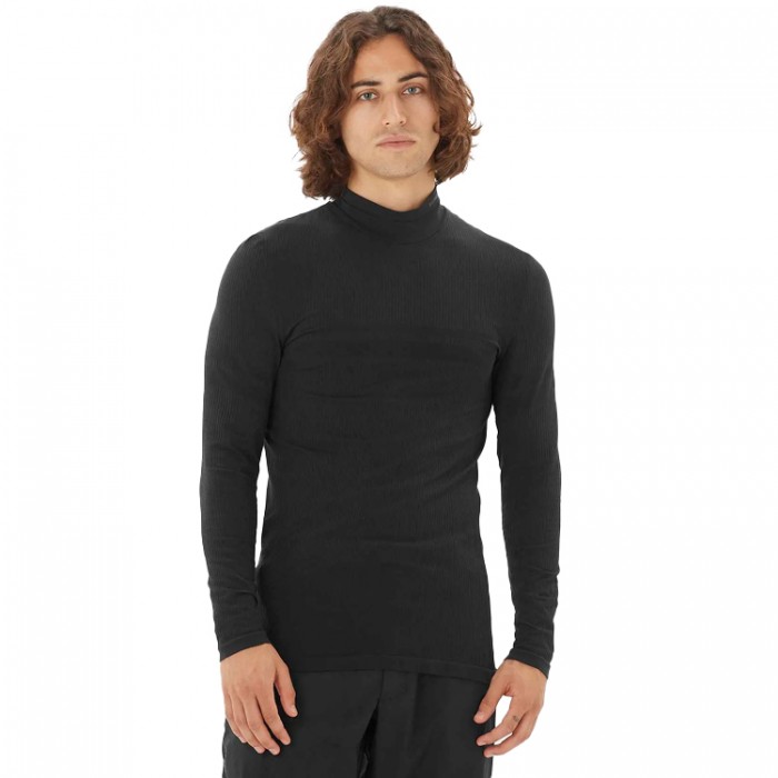 Футболка с длинным рукавом термобелье Salomon SNTIAL WOOL LS TOP M LC2118400 - 4