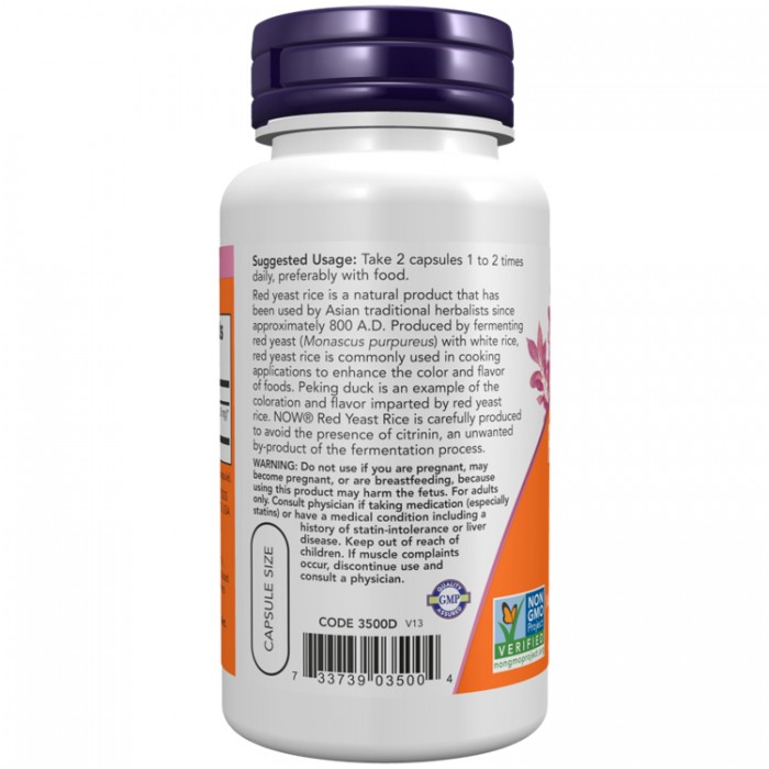 Vitamine Now Foods Red Yeast Rice 600 mg NF3500 - 2