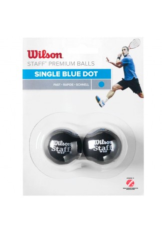 Набор мячей для сквоша 2шт Wilson Blue Dot