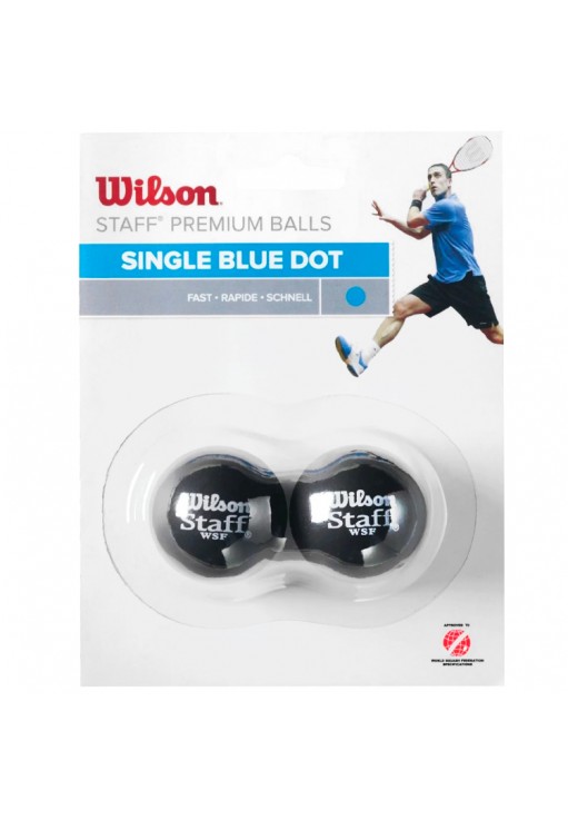 Набор мячей для сквоша 2шт Wilson Blue Dot