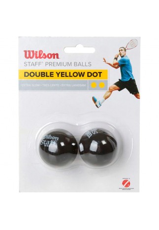 Мяч для сквоша Wilson Staff Premium Double Yellow Dot Balls