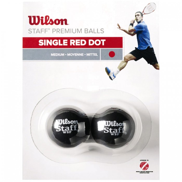 Мяч для сквоша Wilson Staff Red WRT617700