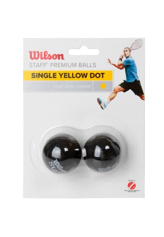 Набор мячей для сквоша 2шт Wilson Yellow Dot