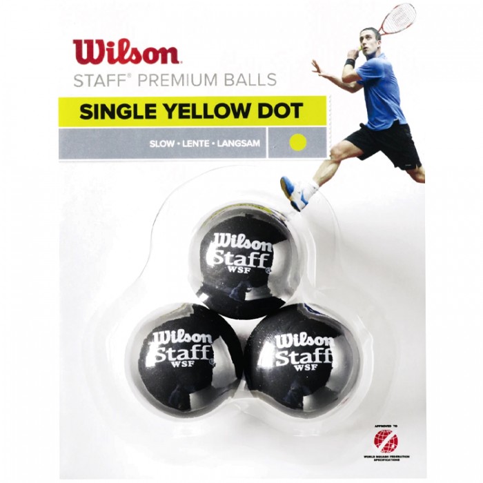 Мяч для сквоша Wilson Staff Yel WRT618300