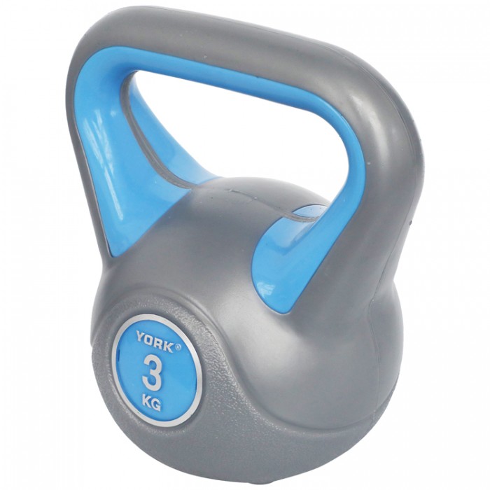 Greutate 3 kg YORK Vinyl Kettlebell 10001