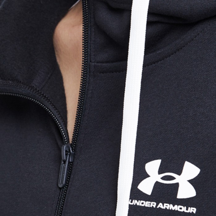 Hanorac Under Armour RIVAL FLEECE FZ HOODIE 1356400-001 - imagine №3