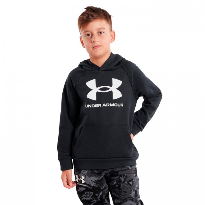 Hanorac Under Armour UA RIVAL FLEECE HOODIE 1357585-001 - imagine №4