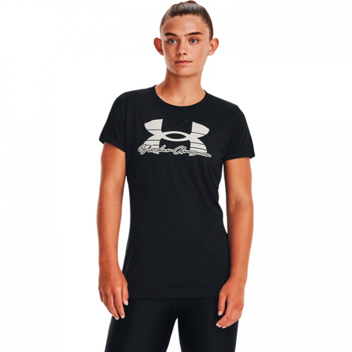 Tricou Under Armour UA Tech Solid Script SSC 1377198-001 - imagine №2