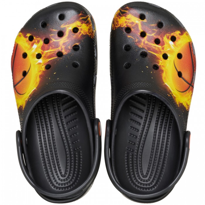 Slapi Crocs Classic Flaming Bball Clog K 211590-001 - 3