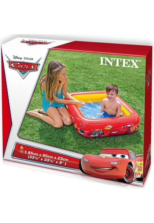 Надувной бассейн INTEX Bazin gonflabil CARS 85x23cm, 57L, 1-3 ani