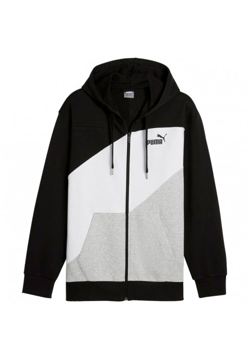 Толстовка Puma POWER Colorblock Full-Zip Hoodie TR