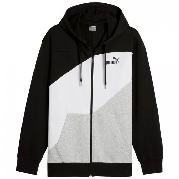 Толстовка Puma POWER Colorblock Full-Zip Hoodie TR 67893401