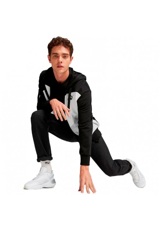 Толстовка Puma POWER Colorblock Full-Zip Hoodie TR