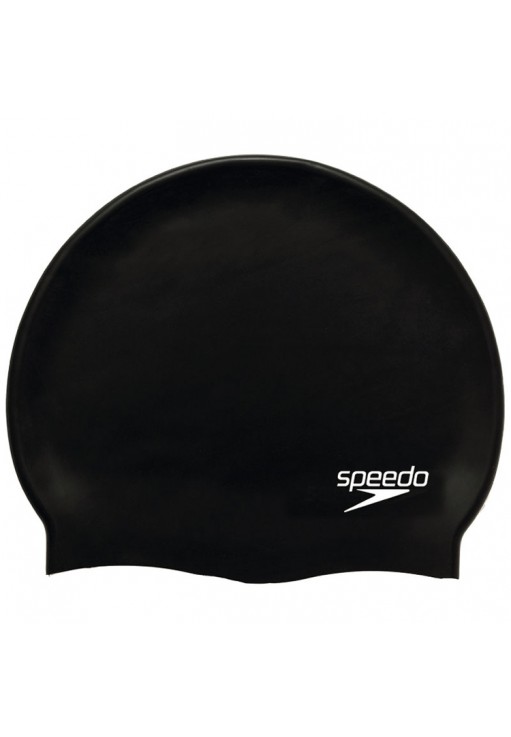 Силиконовая шапочка для плавания Speedo FLAT SILICONE CAP AU BLACK