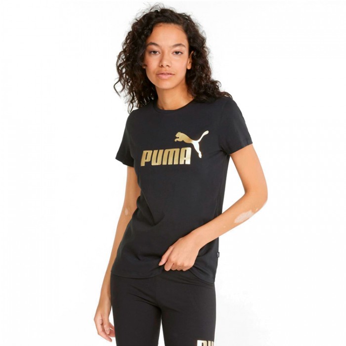 Футболка Puma ESS+ Metallic Logo Tee 84830301 - изображение №5