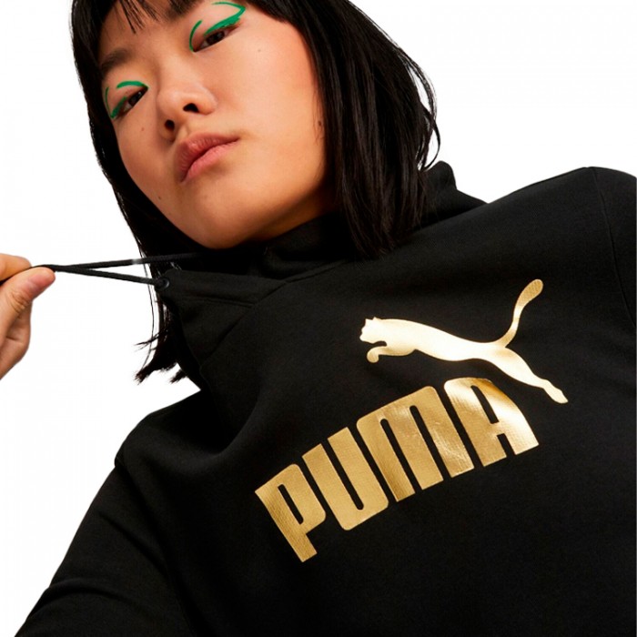 Толстовка Puma ESS+ Metallic Logo Hoodie TR 84909601 - изображение №4