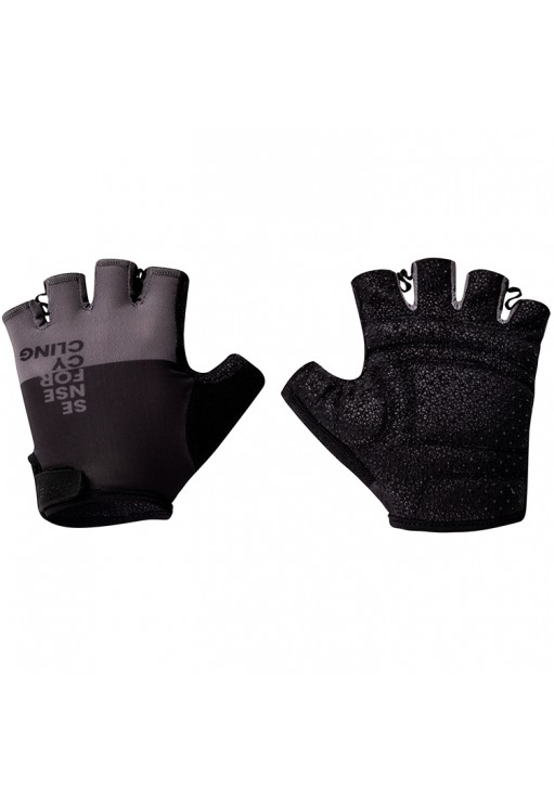 Велоперчатки с короткими пальцами Force Fine