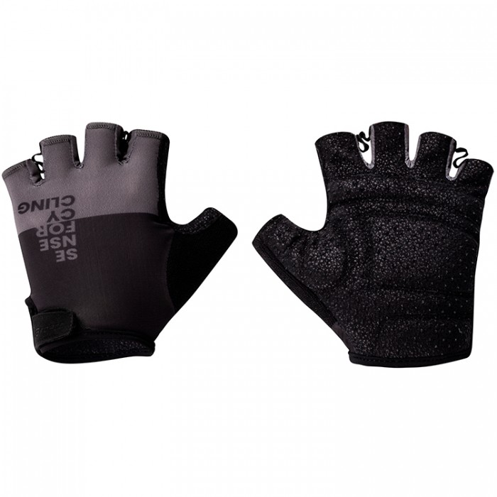 Велоперчатки с короткими пальцами Force Fine