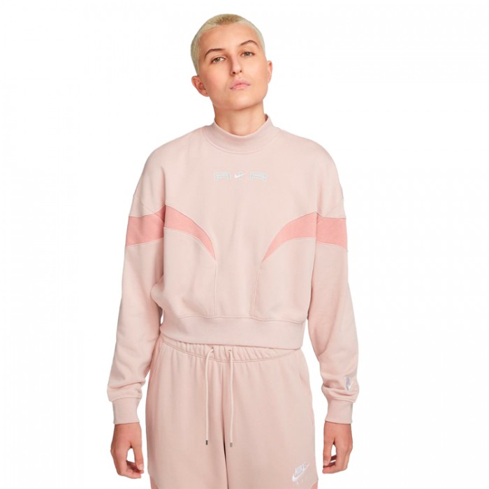 Толстовка Nike W NSW AIR FLC MOCK LS TOP DD5433-601