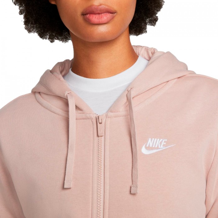 Толстовка Nike W NSW CLUB FLC FZ HOODIE STD DQ5471-601 - изображение №3