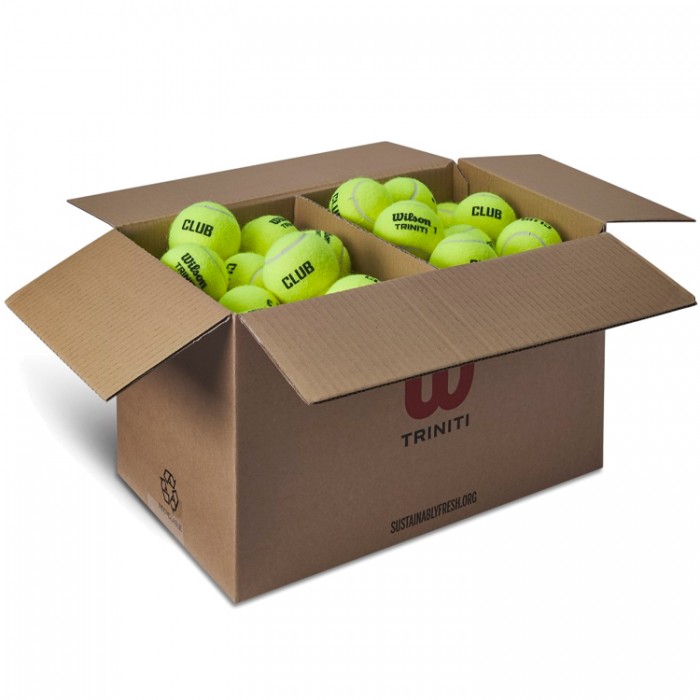 Set mingi pentru tenis 72 buc Wilson TRINITI CLUB TBALL 72 BALL BOX WR8201501001