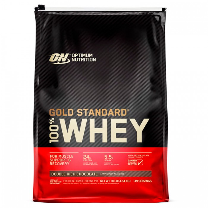 Сывороточный протеин Optimum Nutrition ON 100% WHEY GOLD DBL RICH CHOCO 10LB 1068902