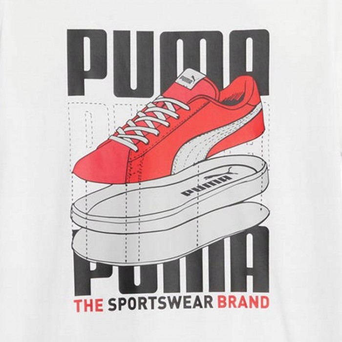 Футболка Puma GRAPHICS Sneaker Tee 67718602 - изображение №2