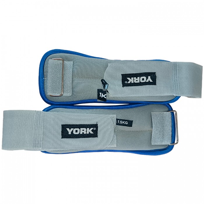 Bratari cu greutati 2x1.5 kg (pereche) YORK Soft ankle/wrist weights 80302