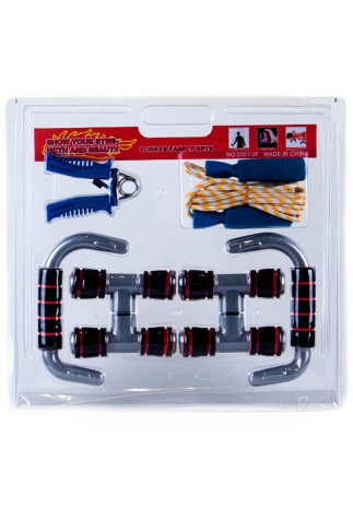 Набор для фитнеса (кистевой эспандер + скакалка + эспандер) JINAOLEI Expander set