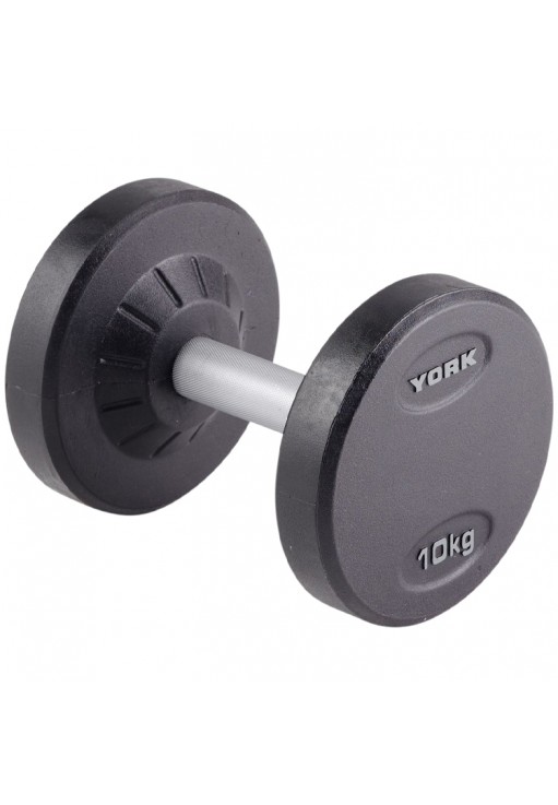 Гантель 10 кг YORK Pro-Style Rubber Dumbbell
